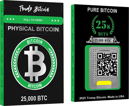 25,000 Physical Bitcoin Card 25,000 Physical Bitcoin Card
