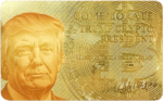 Commemorate Trump Crypto President Gold Card