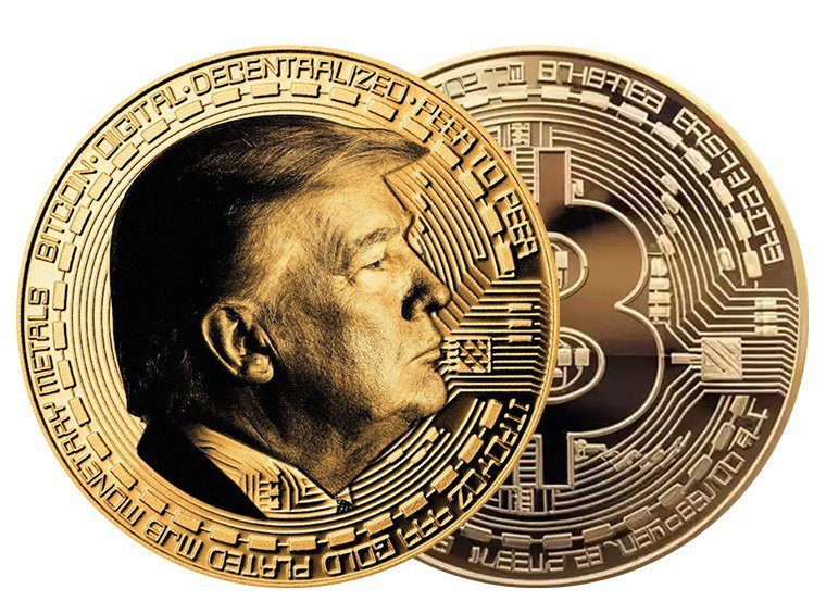 TRUMP FIRST EDITION GOLD BITCOIN COIN TRUMP FIRST EDITION GOLD BITCOIN COIN